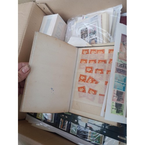 59 - Stamps : Large box of stamps, mint and used in albums