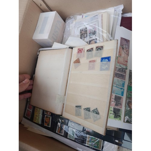 59 - Stamps : Large box of stamps, mint and used in albums