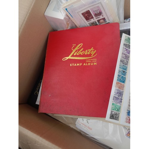 59 - Stamps : Large box of stamps, mint and used in albums