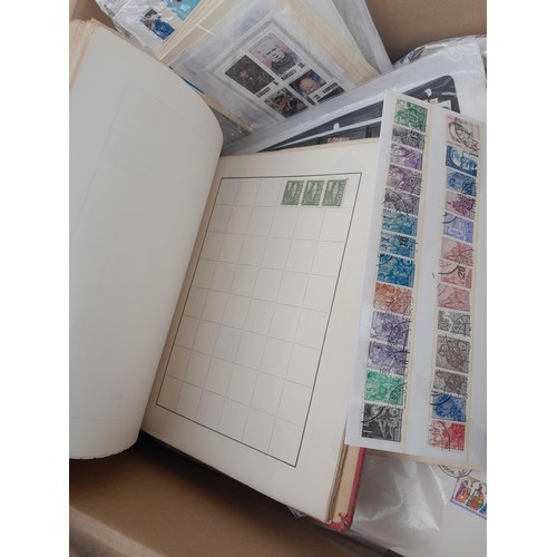 59 - Stamps : Large box of stamps, mint and used in albums