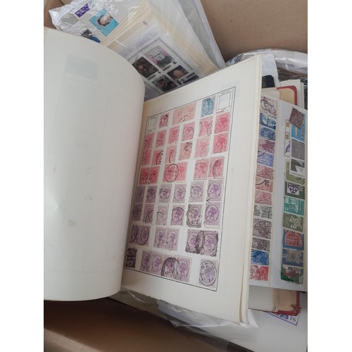 59 - Stamps : Large box of stamps, mint and used in albums