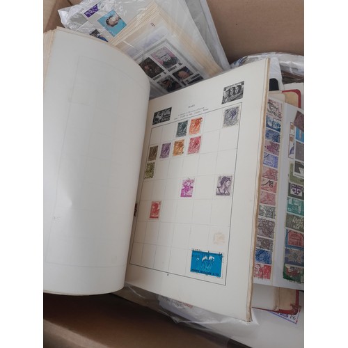 59 - Stamps : Large box of stamps, mint and used in albums