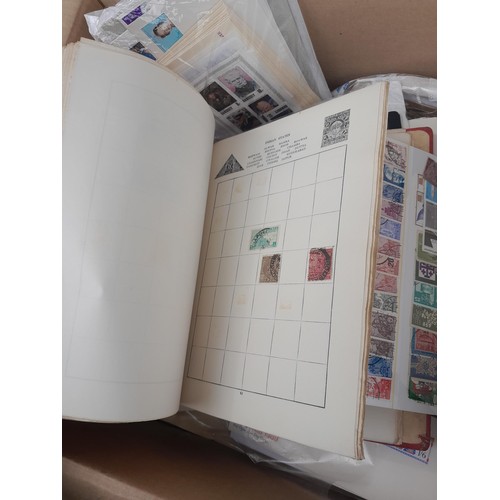 59 - Stamps : Large box of stamps, mint and used in albums