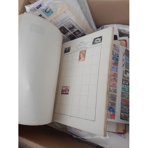 59 - Stamps : Large box of stamps, mint and used in albums