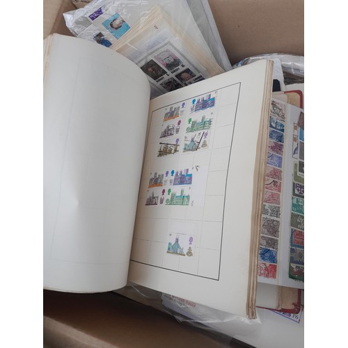 59 - Stamps : Large box of stamps, mint and used in albums