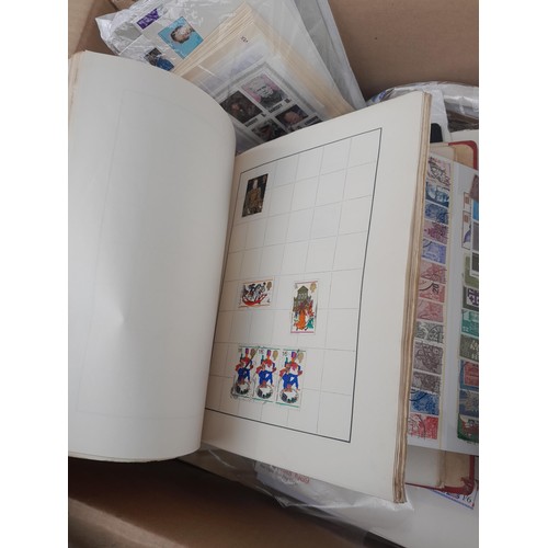 59 - Stamps : Large box of stamps, mint and used in albums