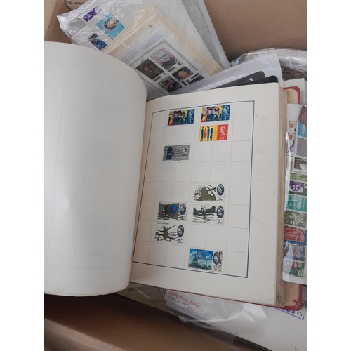 59 - Stamps : Large box of stamps, mint and used in albums