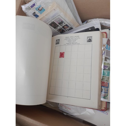 59 - Stamps : Large box of stamps, mint and used in albums