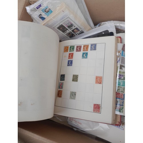 59 - Stamps : Large box of stamps, mint and used in albums