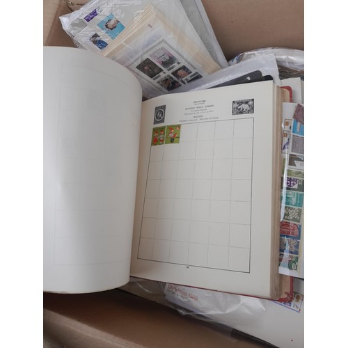 59 - Stamps : Large box of stamps, mint and used in albums