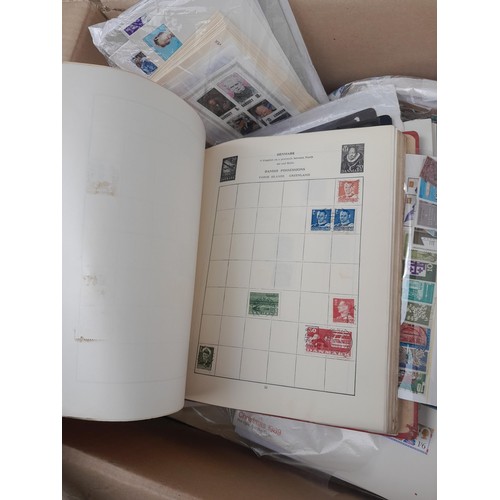 59 - Stamps : Large box of stamps, mint and used in albums