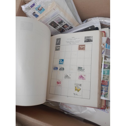 59 - Stamps : Large box of stamps, mint and used in albums