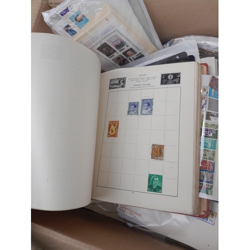 59 - Stamps : Large box of stamps, mint and used in albums