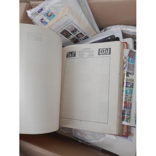 59 - Stamps : Large box of stamps, mint and used in albums