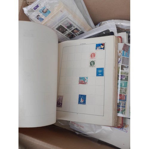 59 - Stamps : Large box of stamps, mint and used in albums