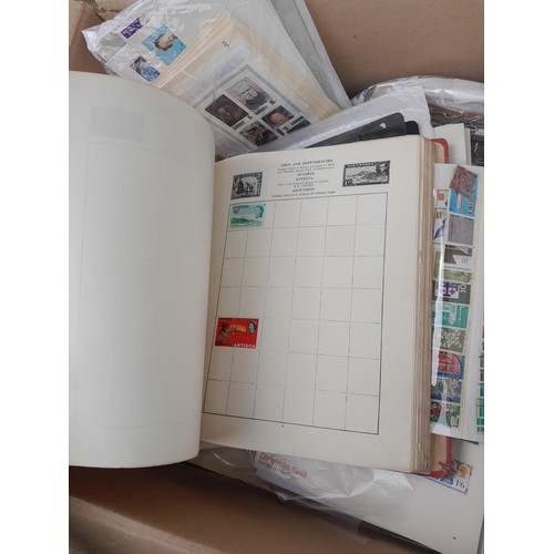 59 - Stamps : Large box of stamps, mint and used in albums