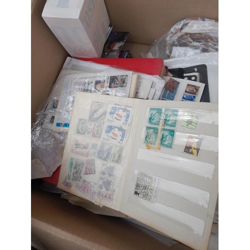 59 - Stamps : Large box of stamps, mint and used in albums