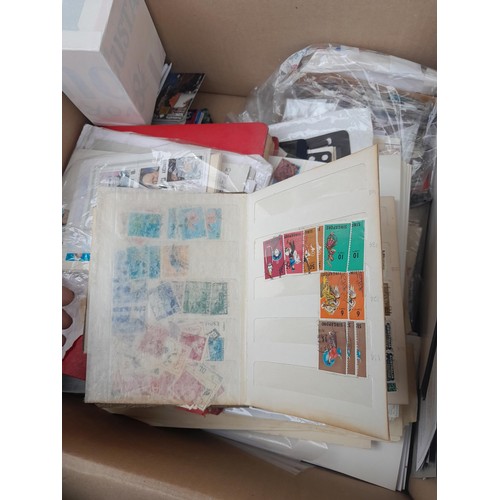 59 - Stamps : Large box of stamps, mint and used in albums