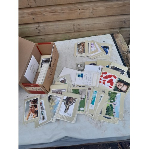 63 - Box of PHQ sets in 2 x Royal Mail postcard albums, a shoebox of and similar box, 2016 noticed as wel... 