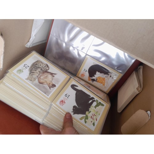 63 - Box of PHQ sets in 2 x Royal Mail postcard albums, a shoebox of and similar box, 2016 noticed as wel... 