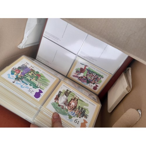 63 - Box of PHQ sets in 2 x Royal Mail postcard albums, a shoebox of and similar box, 2016 noticed as wel... 