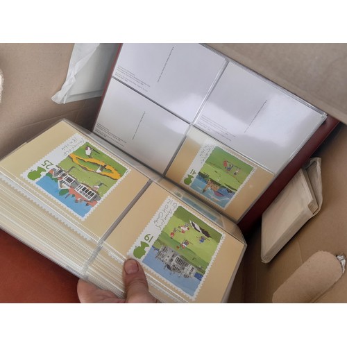 63 - Box of PHQ sets in 2 x Royal Mail postcard albums, a shoebox of and similar box, 2016 noticed as wel... 