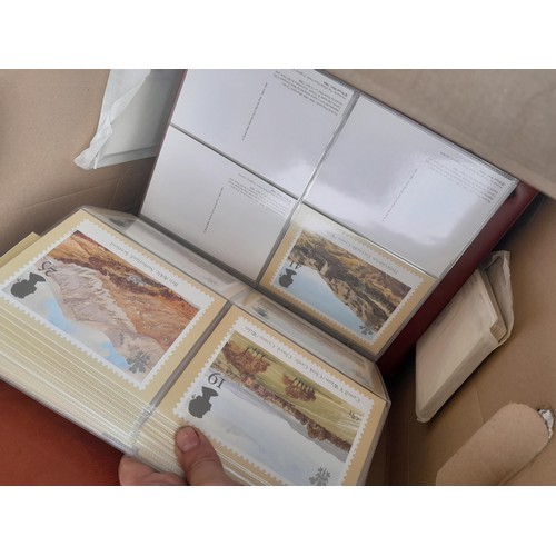 63 - Box of PHQ sets in 2 x Royal Mail postcard albums, a shoebox of and similar box, 2016 noticed as wel... 