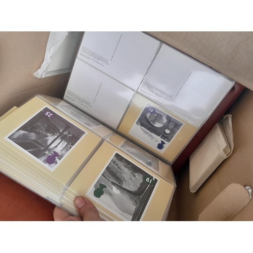 63 - Box of PHQ sets in 2 x Royal Mail postcard albums, a shoebox of and similar box, 2016 noticed as wel... 