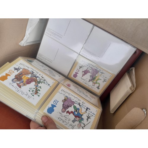 63 - Box of PHQ sets in 2 x Royal Mail postcard albums, a shoebox of and similar box, 2016 noticed as wel... 