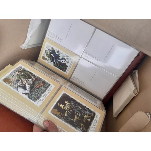 63 - Box of PHQ sets in 2 x Royal Mail postcard albums, a shoebox of and similar box, 2016 noticed as wel... 