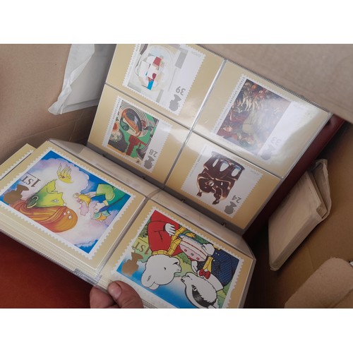 63 - Box of PHQ sets in 2 x Royal Mail postcard albums, a shoebox of and similar box, 2016 noticed as wel... 