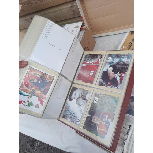 63 - Box of PHQ sets in 2 x Royal Mail postcard albums, a shoebox of and similar box, 2016 noticed as wel... 