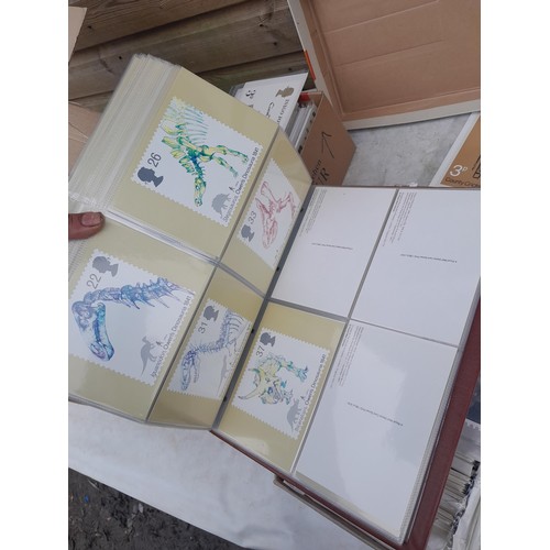 63 - Box of PHQ sets in 2 x Royal Mail postcard albums, a shoebox of and similar box, 2016 noticed as wel... 