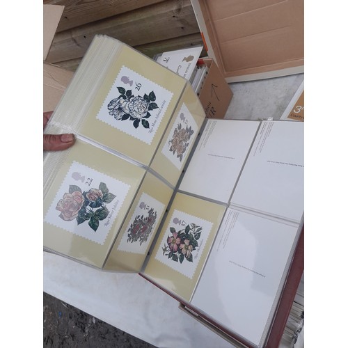 63 - Box of PHQ sets in 2 x Royal Mail postcard albums, a shoebox of and similar box, 2016 noticed as wel... 