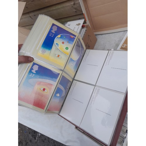 63 - Box of PHQ sets in 2 x Royal Mail postcard albums, a shoebox of and similar box, 2016 noticed as wel... 