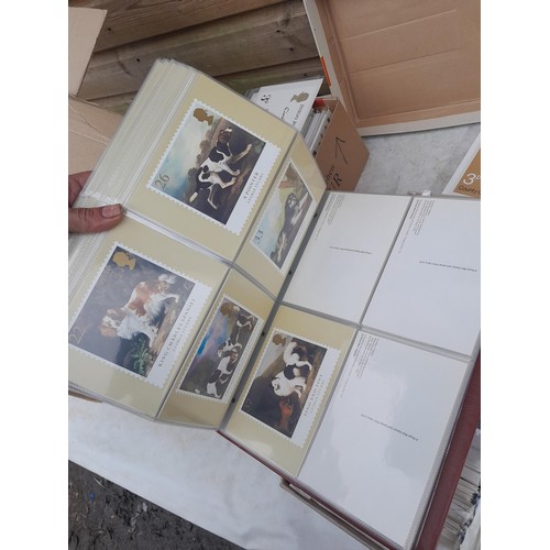 63 - Box of PHQ sets in 2 x Royal Mail postcard albums, a shoebox of and similar box, 2016 noticed as wel... 