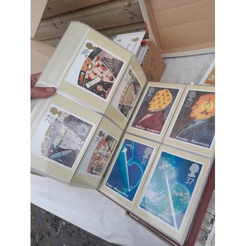 63 - Box of PHQ sets in 2 x Royal Mail postcard albums, a shoebox of and similar box, 2016 noticed as wel... 