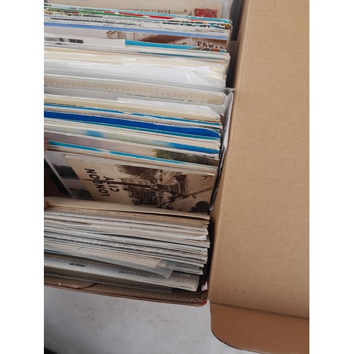 66 - Shoebox of mainly modern postcards plus a few covers