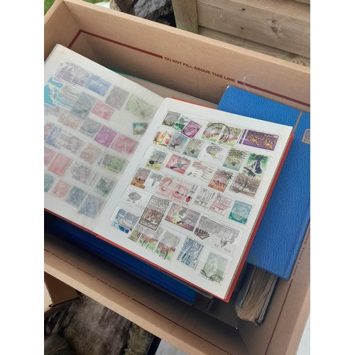 74 - Stamps : An all world stamp collection in various albums and stock books