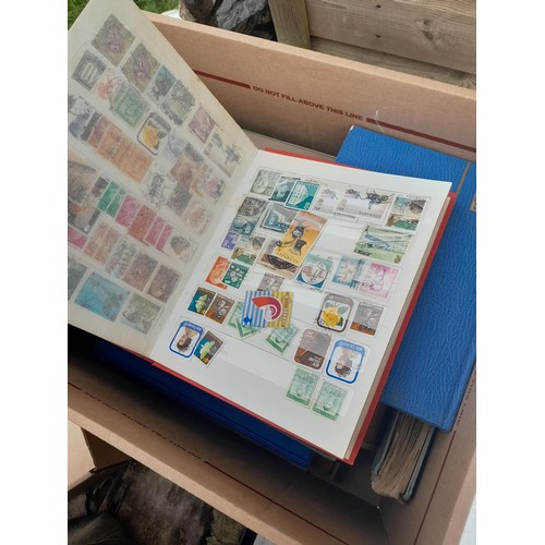 74 - Stamps : An all world stamp collection in various albums and stock books