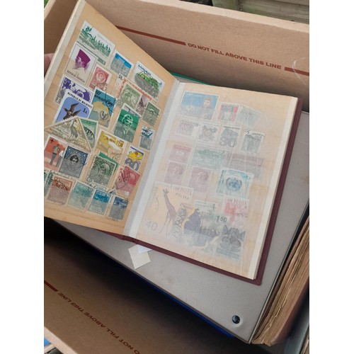 74 - Stamps : An all world stamp collection in various albums and stock books