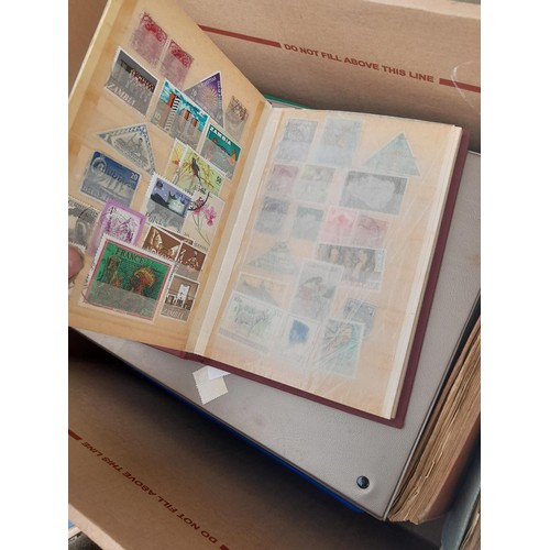 74 - Stamps : An all world stamp collection in various albums and stock books