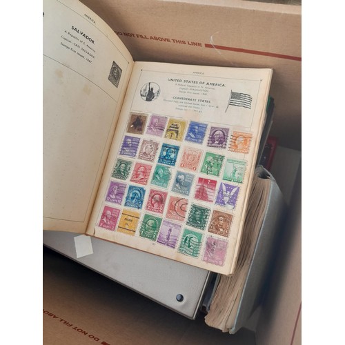 74 - Stamps : An all world stamp collection in various albums and stock books