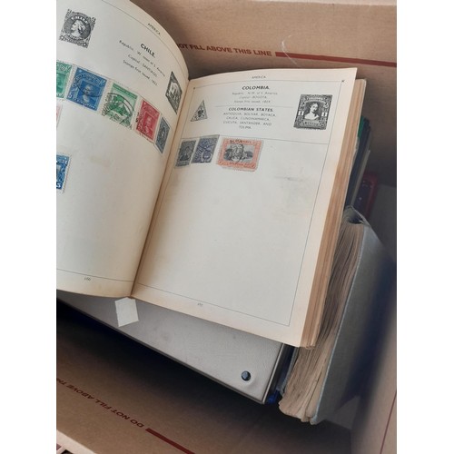 74 - Stamps : An all world stamp collection in various albums and stock books