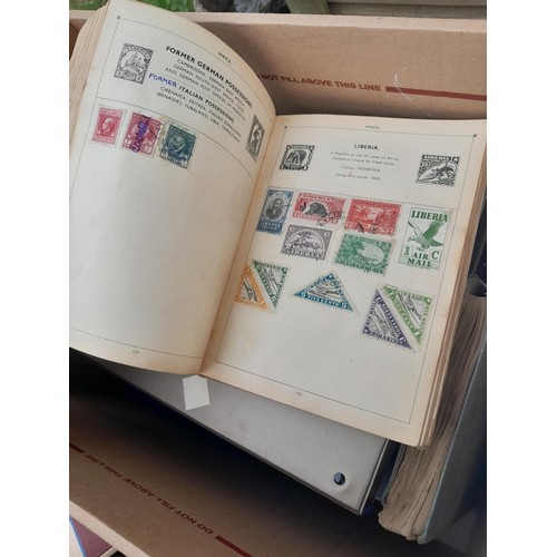 74 - Stamps : An all world stamp collection in various albums and stock books