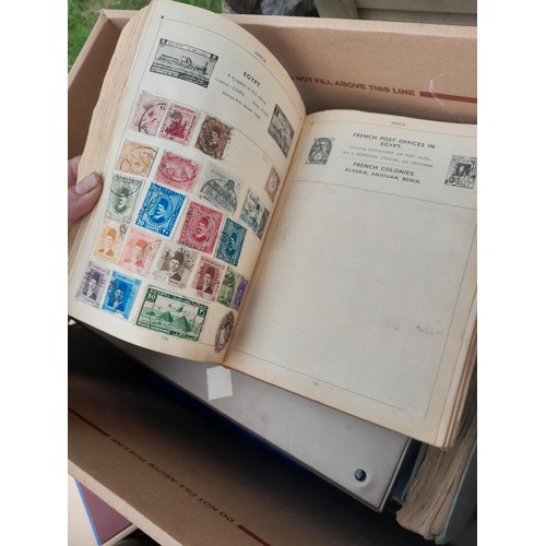 74 - Stamps : An all world stamp collection in various albums and stock books