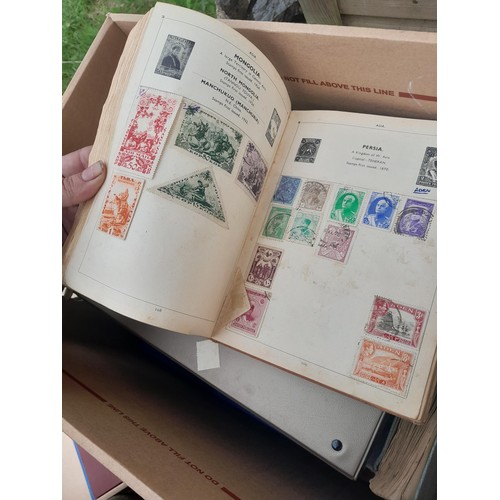 74 - Stamps : An all world stamp collection in various albums and stock books