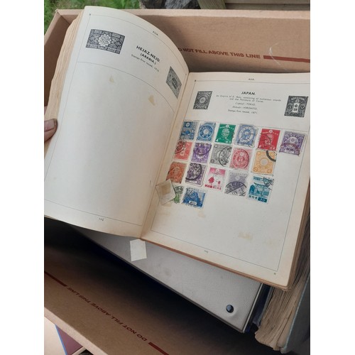 74 - Stamps : An all world stamp collection in various albums and stock books