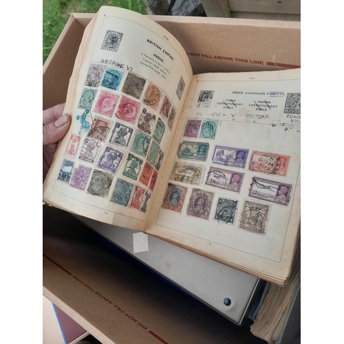 74 - Stamps : An all world stamp collection in various albums and stock books