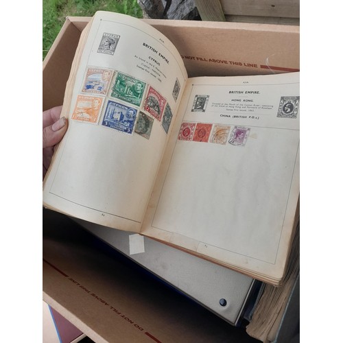 74 - Stamps : An all world stamp collection in various albums and stock books